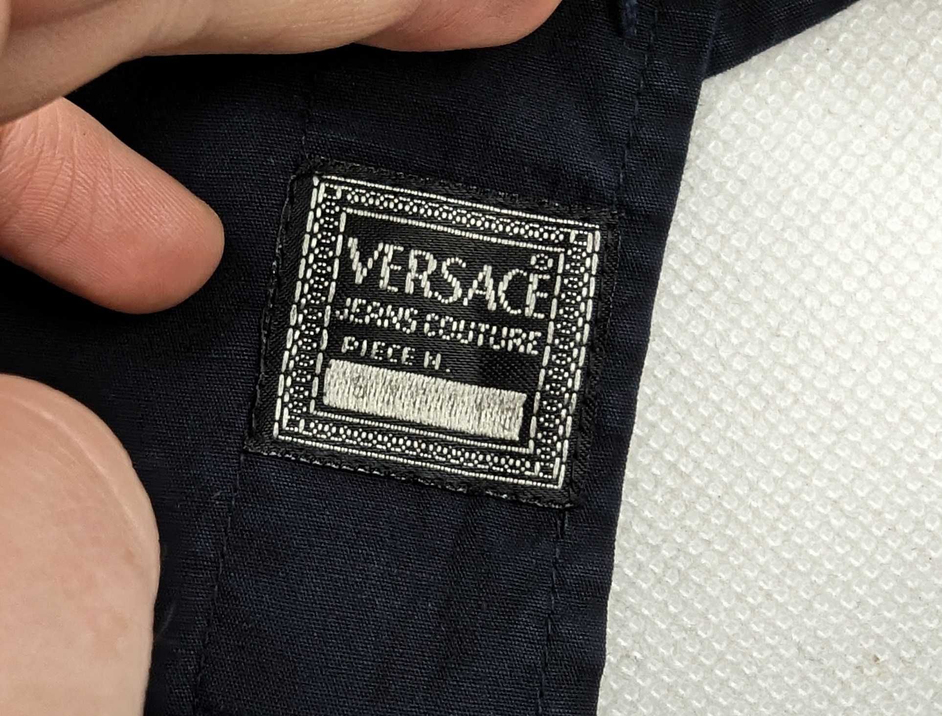 Versace Couture granatowa koszula L logo