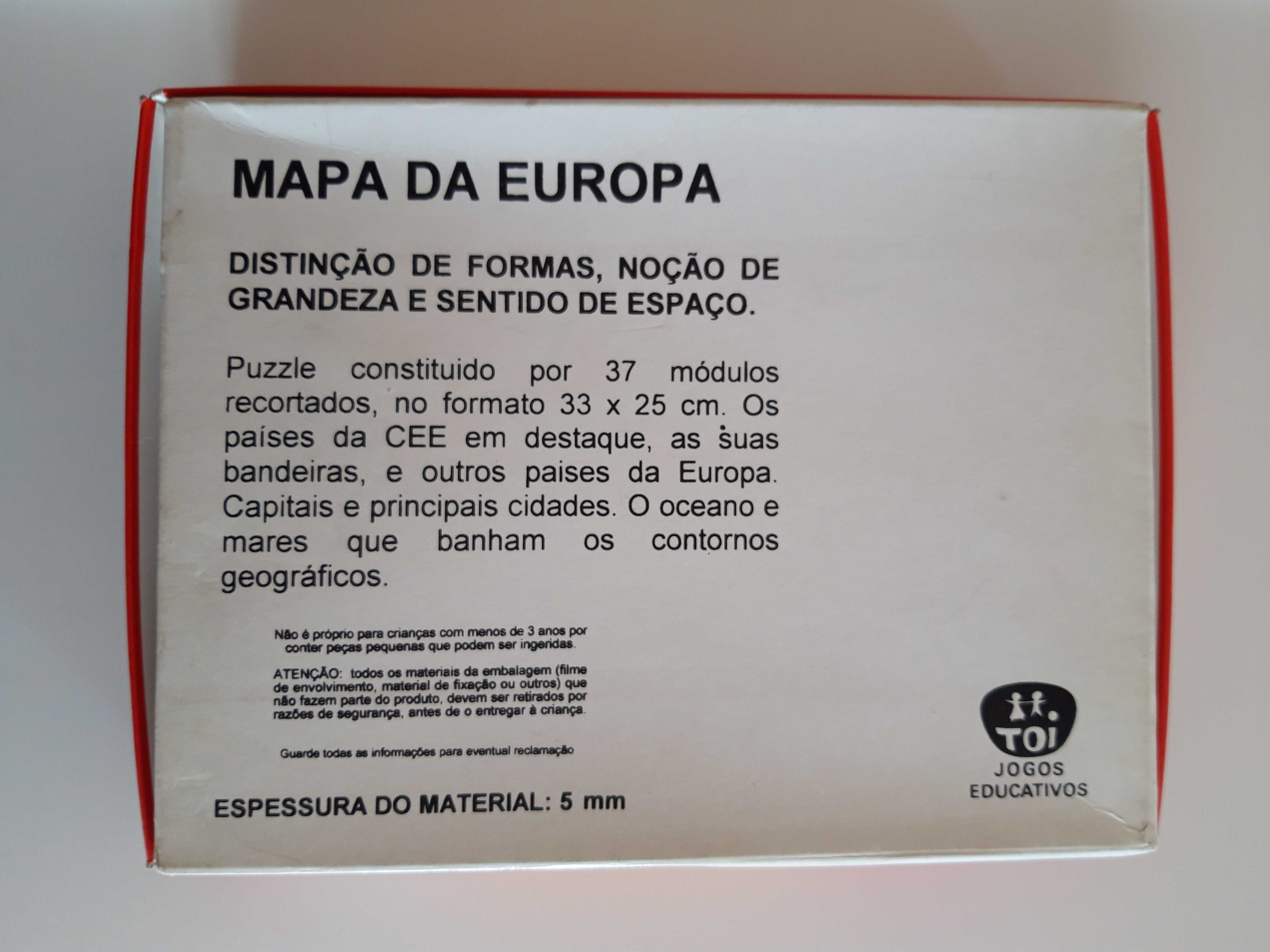 Puzzle Mapa da Europa em espuma (infantil)