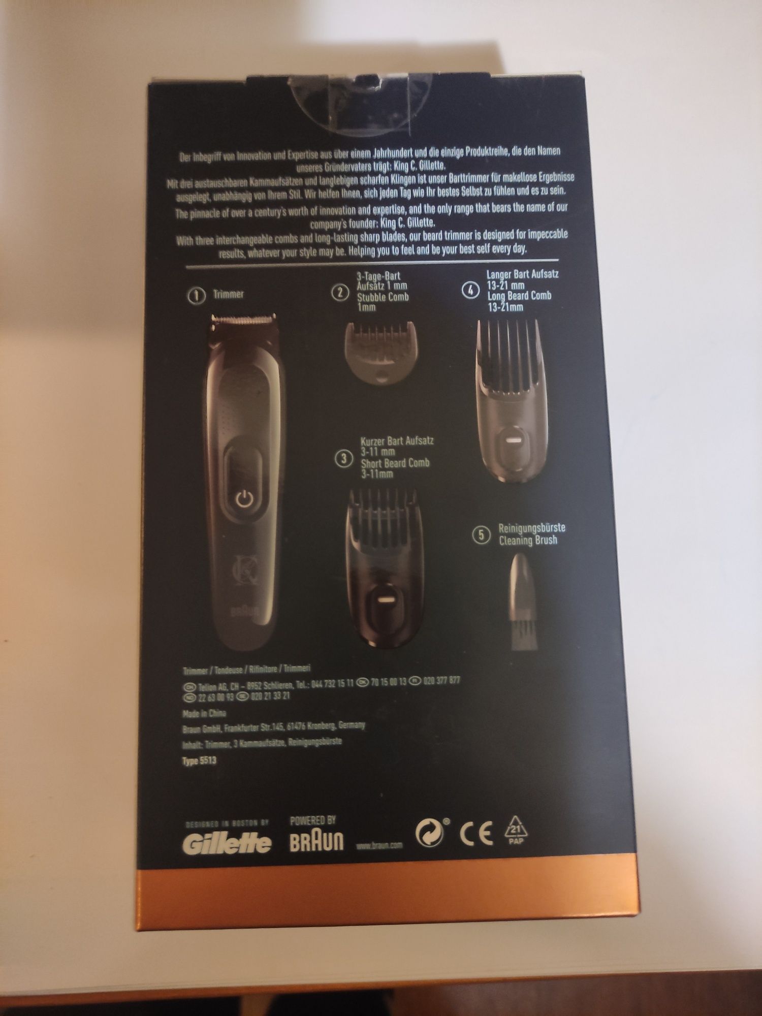 Maszynka King c . Gillette do strzyżenia golenia