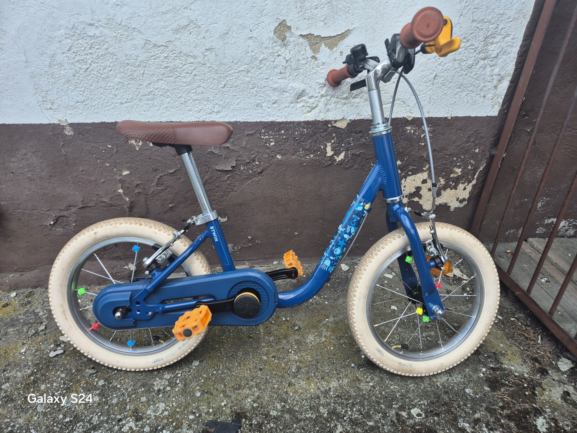 Rowerek biegowy 2 w 1 dziecięcy Btwin 900 Discover 14 cali