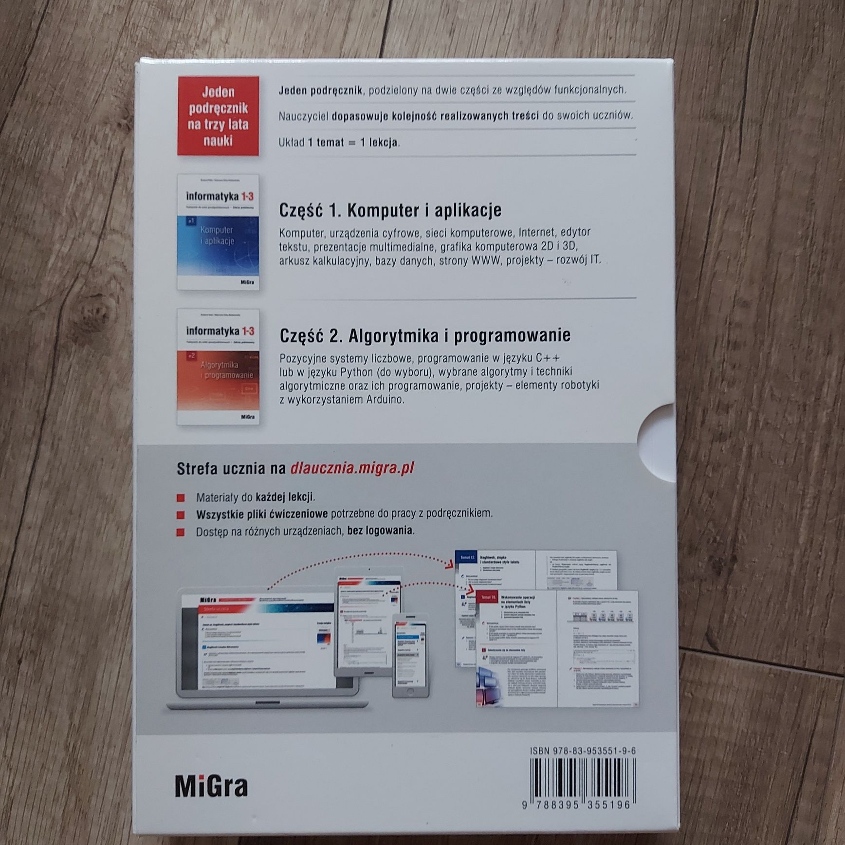 Podręczniki do informatyki dla szkół ponadpodstawowych Informatyka 1-3