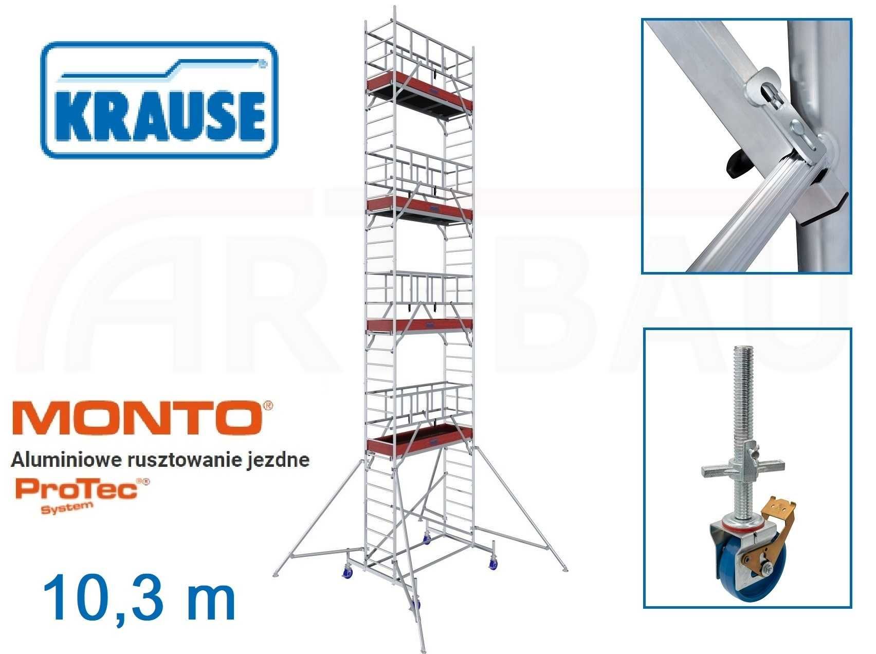 Rusztowanie Aluminiowe Jezdne Krause wys. 10 m OKAZJA OKAZJA OKAZJA