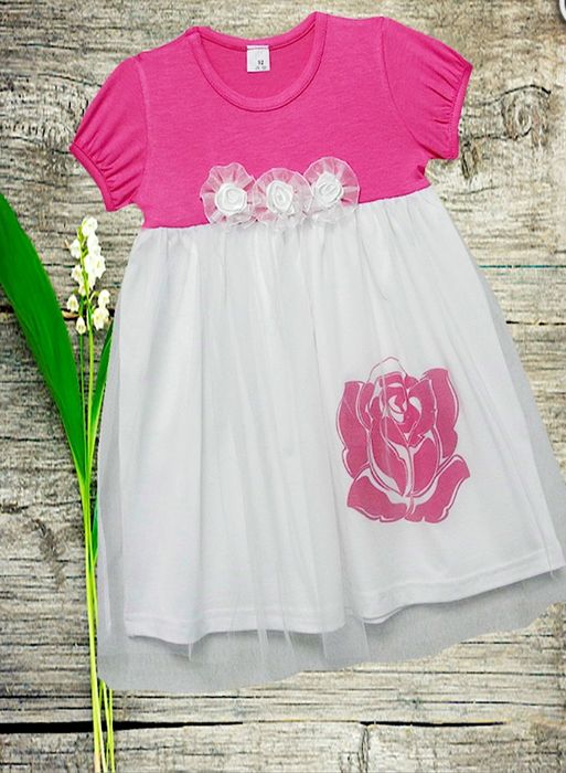 Нарядное летнее платье с фатином