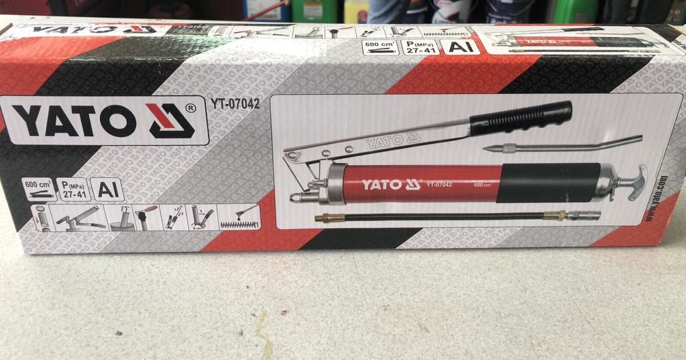 Шприц для смазки двоплунжерний yato yt-07042