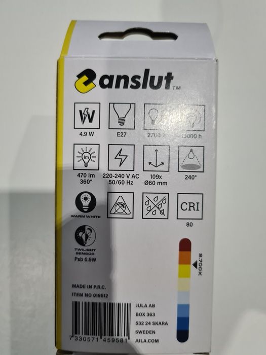 Żarówka z czujnikiem zmierzchu