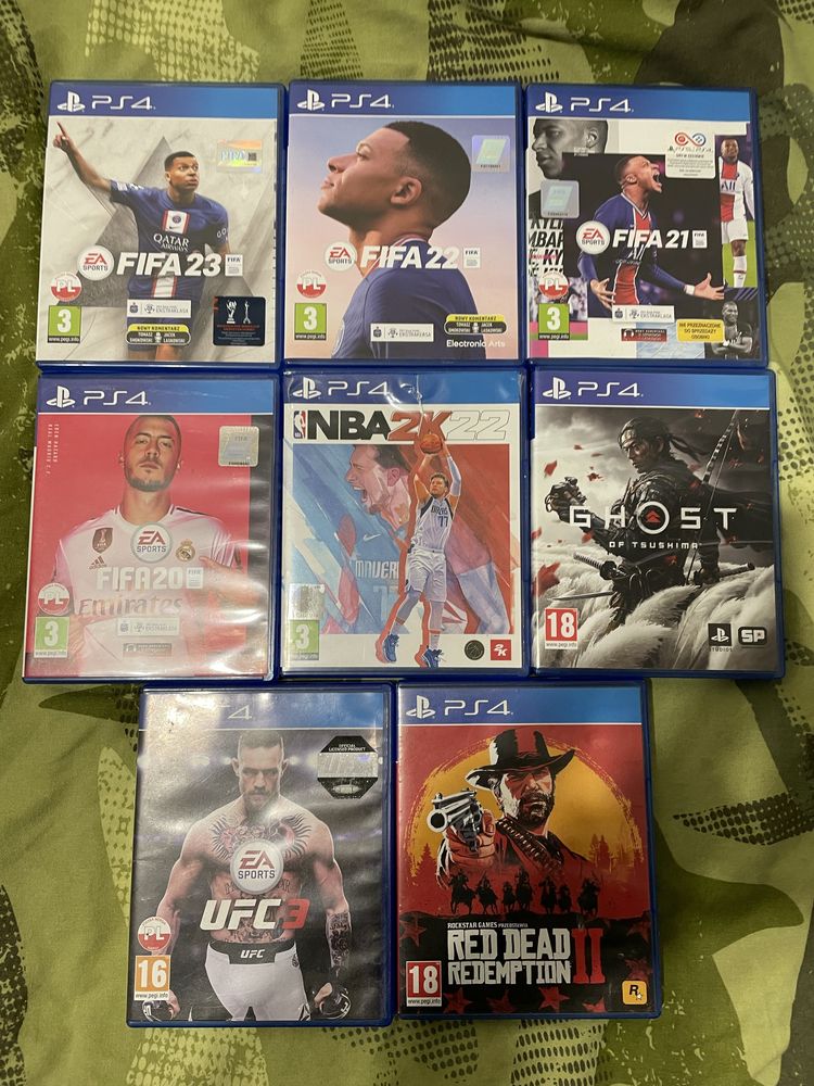 Gry na PS4 PRO ze wsparciem dla PS4 PRO stan idealny, sprzedam osobno