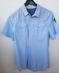 Koszula młodzieżowa H&M błękitna roz 164 170