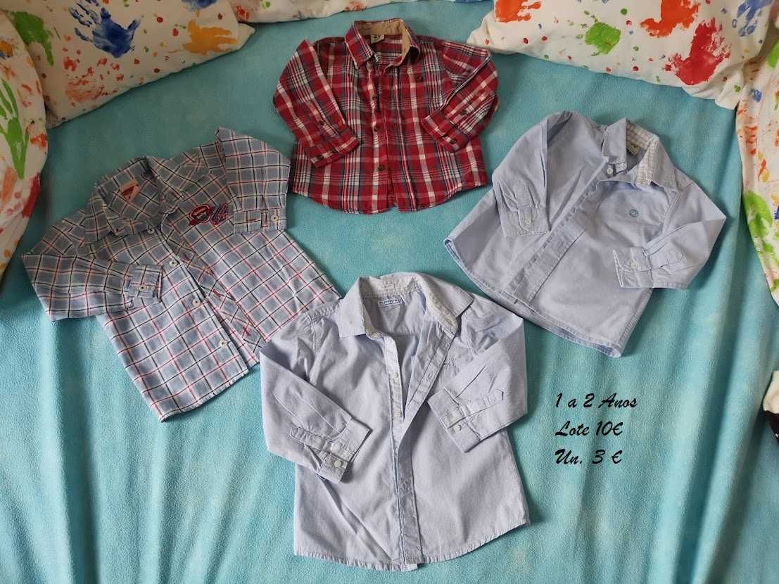 Roupa de menino camisas e casacos