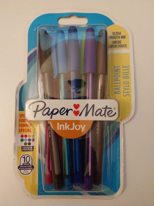 Conjunto 10 esferográficas PAPER MATE InkJoy Várias Cores(Novo Selado)