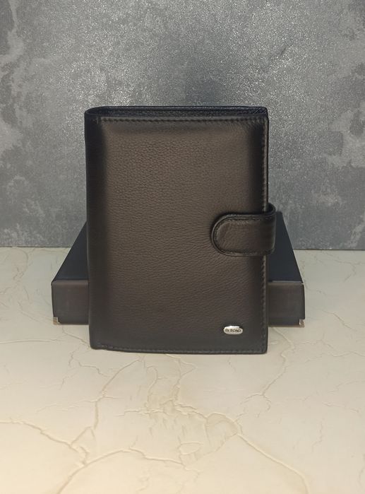 Мужской кожаный кошелек DR.BOND  портмоне чоловічий шкіряний гаманець