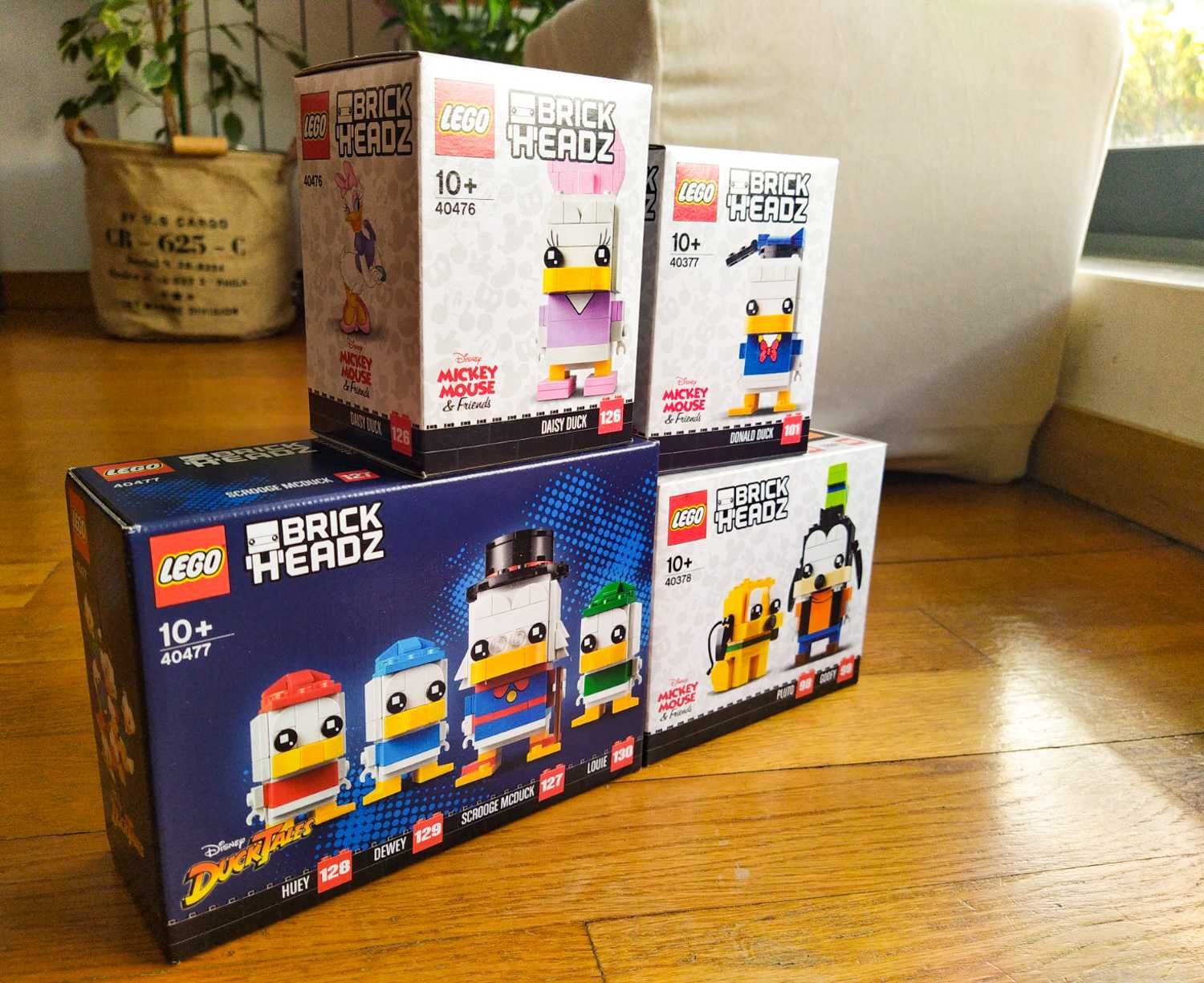 LEGO 40377+40378+40476+40477 Brick Headz Disney