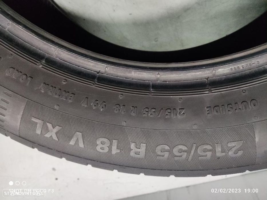 2 pneus semi novos 215-55r18 continental - oferta da entrega
