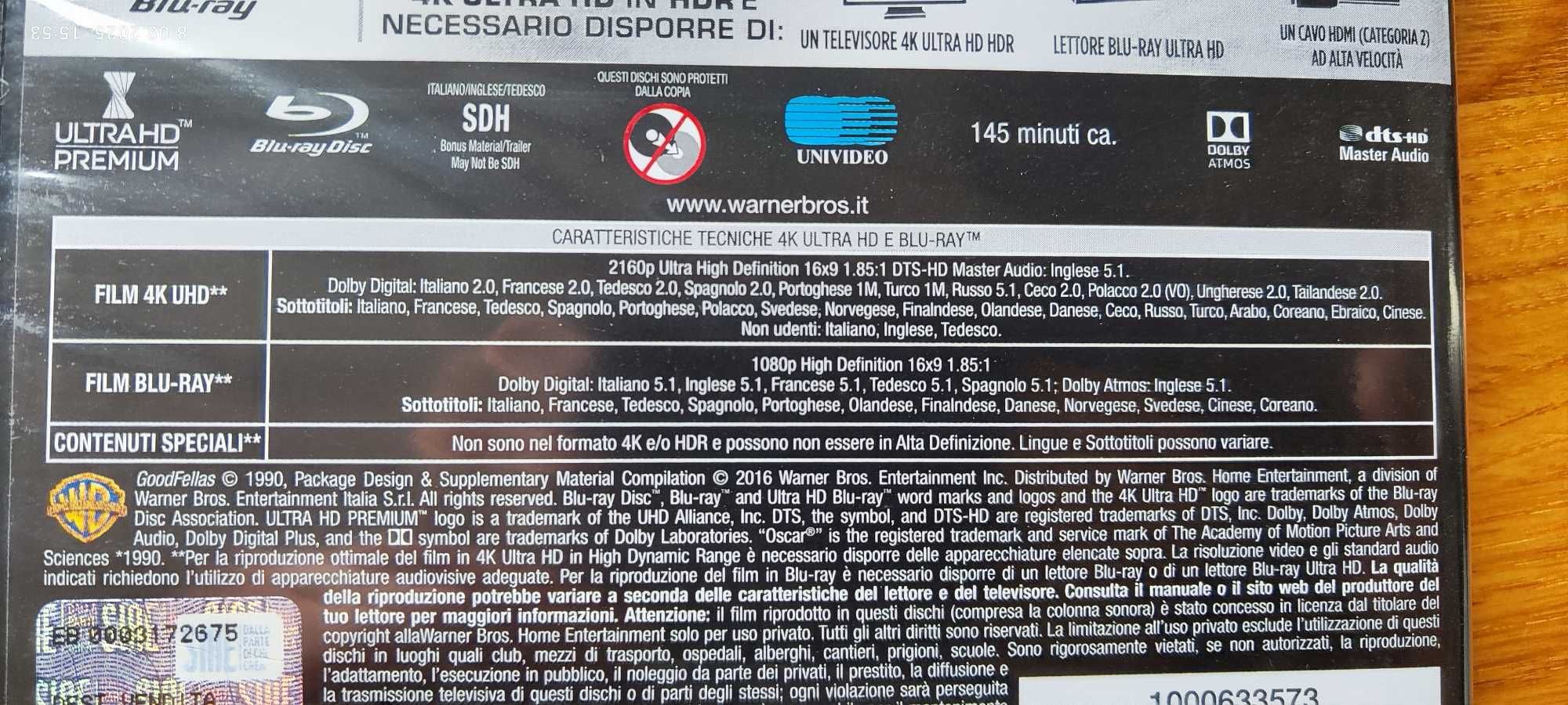 Wyprzedaż - Chłopcy z ferajny Blu-Ray 4K - polski lektor i napisy + BR