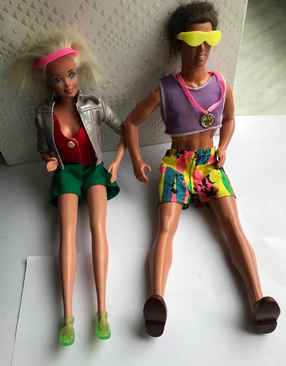 Пляжные винтажные коллекционные куклы Барби и Кен Mattel 1968 год