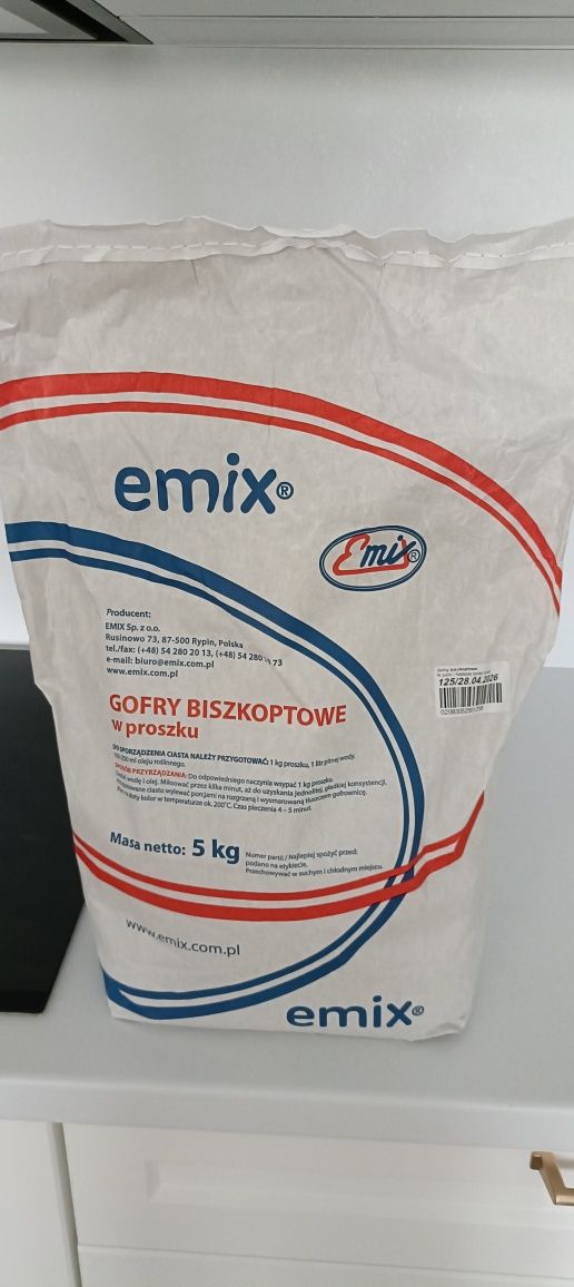 Ciasto do gofrów biszkoptowych 5 kg