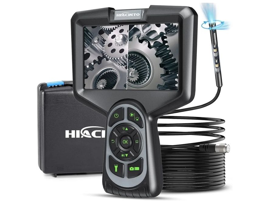 Kamera endoskopowa inspekcyjna obrotowa 5m ekran LCD 5"