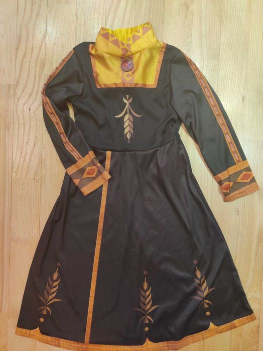 ANNA 5-6/110-116/tunika brąz/Kraina lodu Frozen księżniczka strój/Elsa