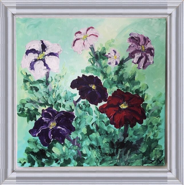 Картина Петуния, цветы, ботаника, декор, интерьер