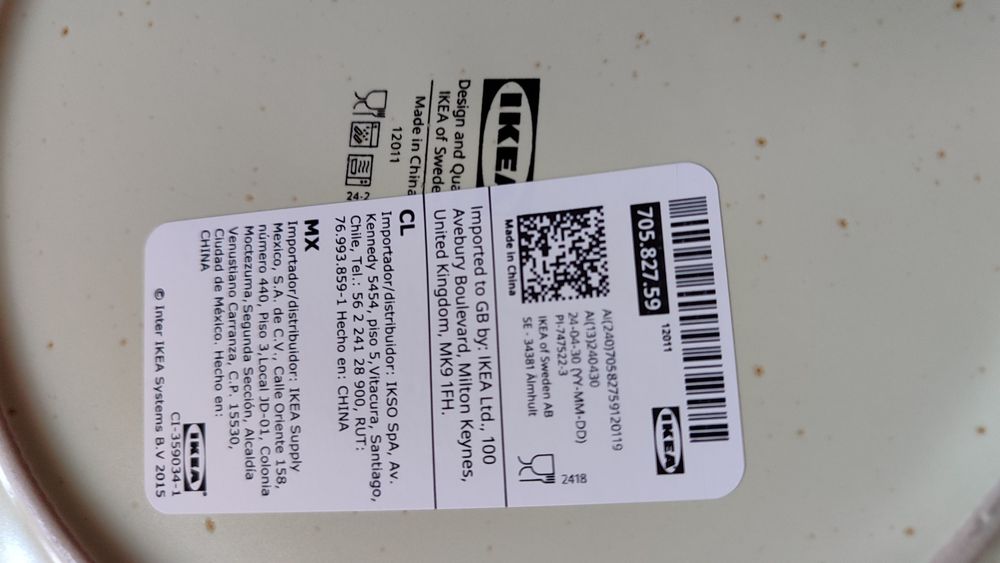 Loiças IKEA taças/pratos