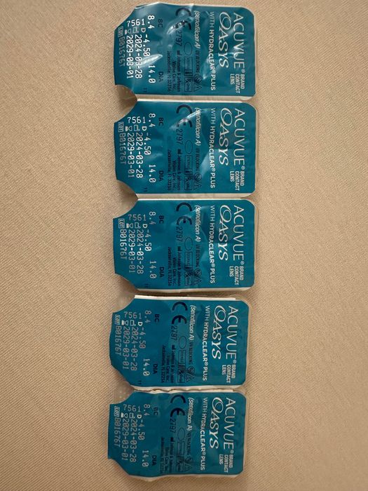 Soczewki acuvue oasys hydraclear -4.5