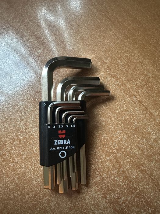 Zestaw kluczy imbusowych WÜRTH ZEBRA – NOWE, nigdy nieużywane