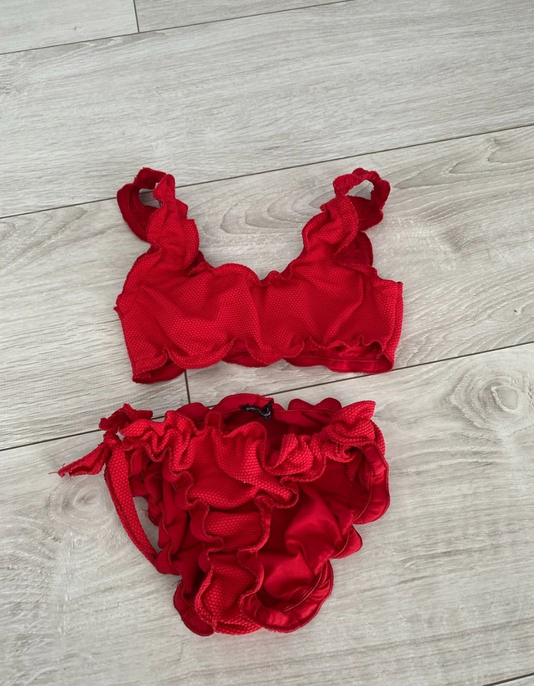 Strój kąpielowy Calzedonia dwuczęściowy czerwony