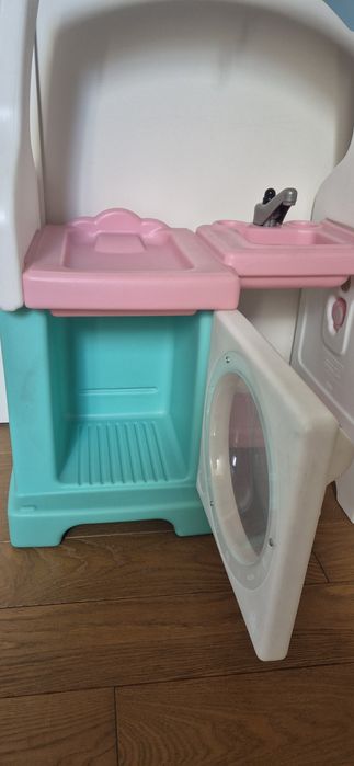 Zestaw niania przewijak pralka fotelik do karmienia zlew dla lalek