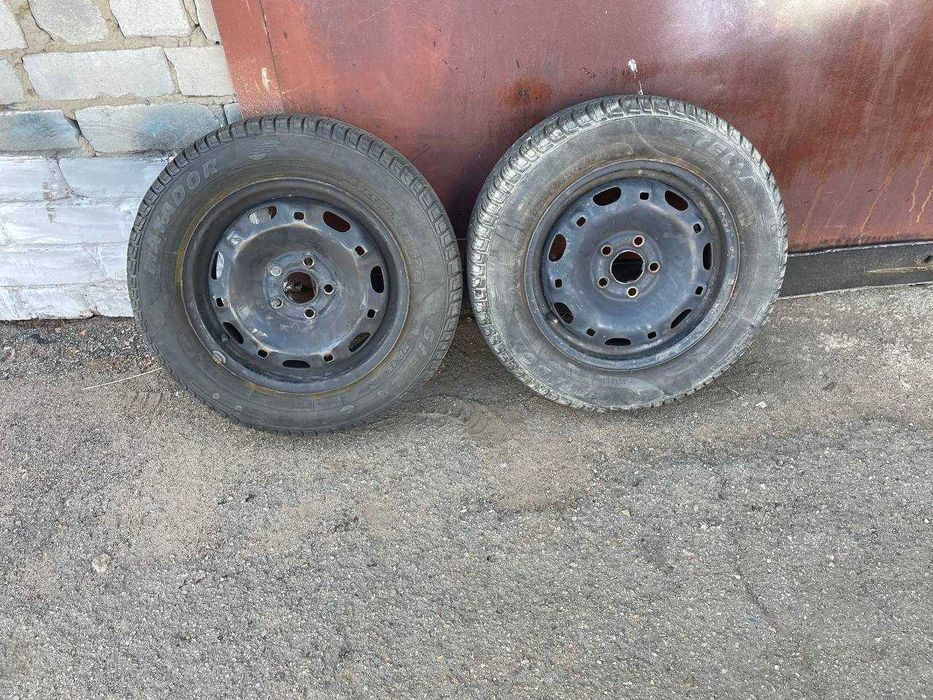 Пара колес з дисками 5 на 100 Matador на Шкода Фабия 165 70 r14