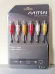 Cabo de Video 3 RCA-3 RCA 1,5m MITSAI