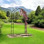 Pergola Ogrodowa Metalowa na Kwiaty Łuk 240x140 Uchwyt