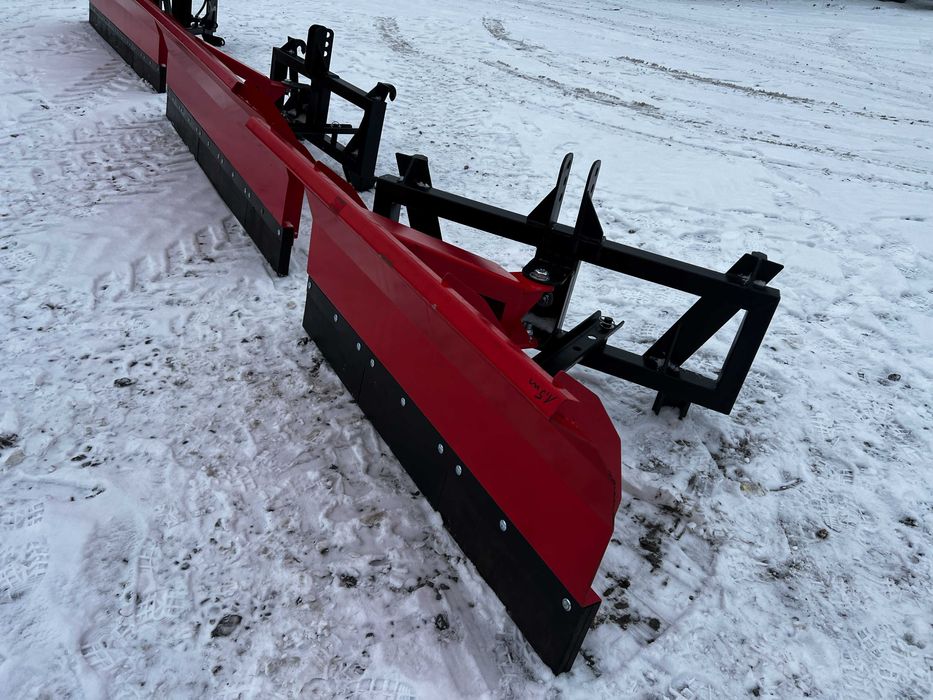 Pług śnieżny mechaniczny, hydrauliczny na ładowacz, TUZ przedni, tylny