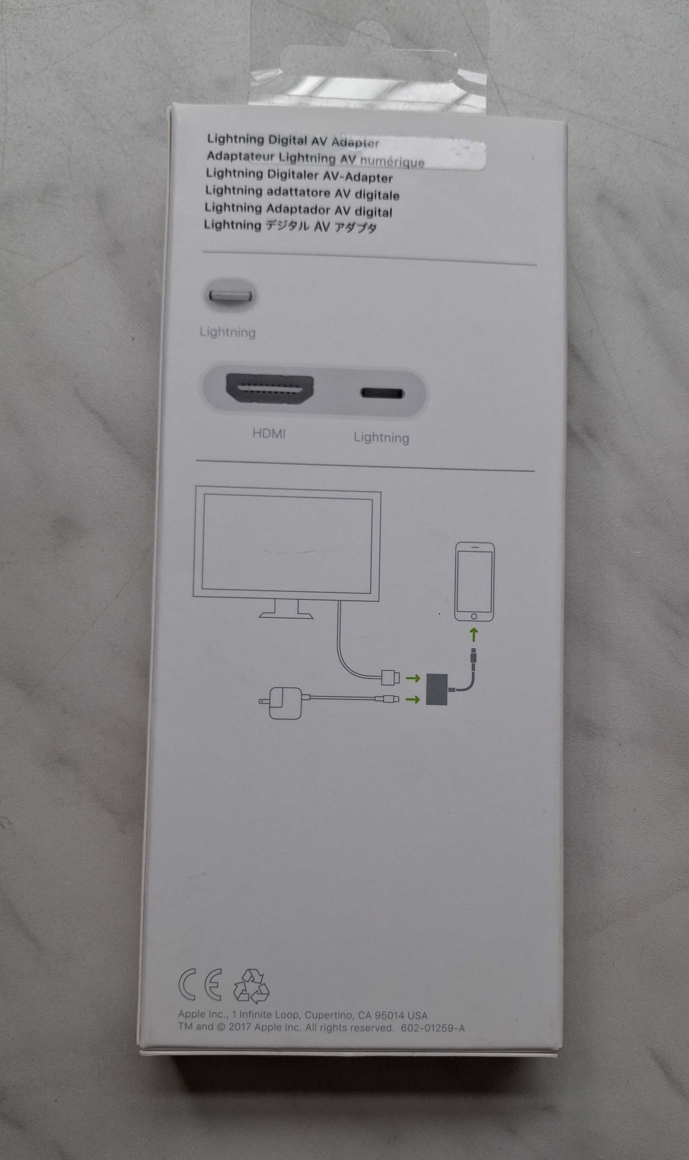 Oryginalna Przejściówka Apple Lightning na Cyfrowe AV HDMI