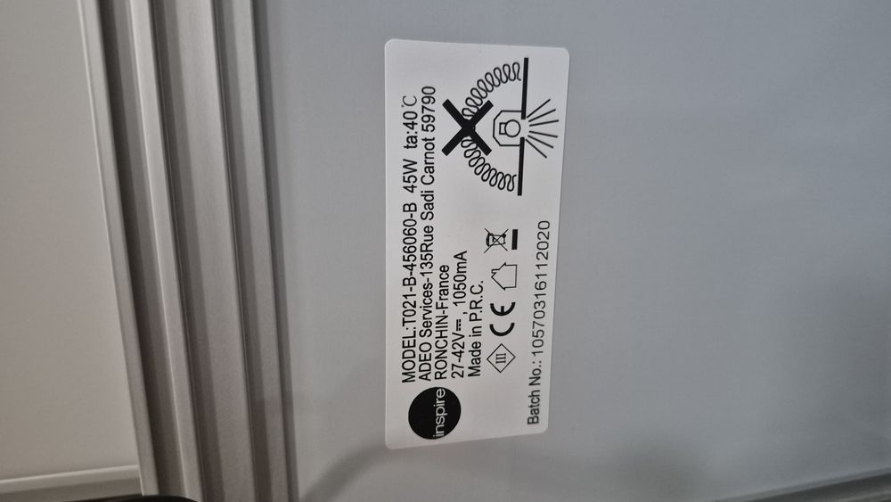 6 szt. panel led 45W 4000K 45W