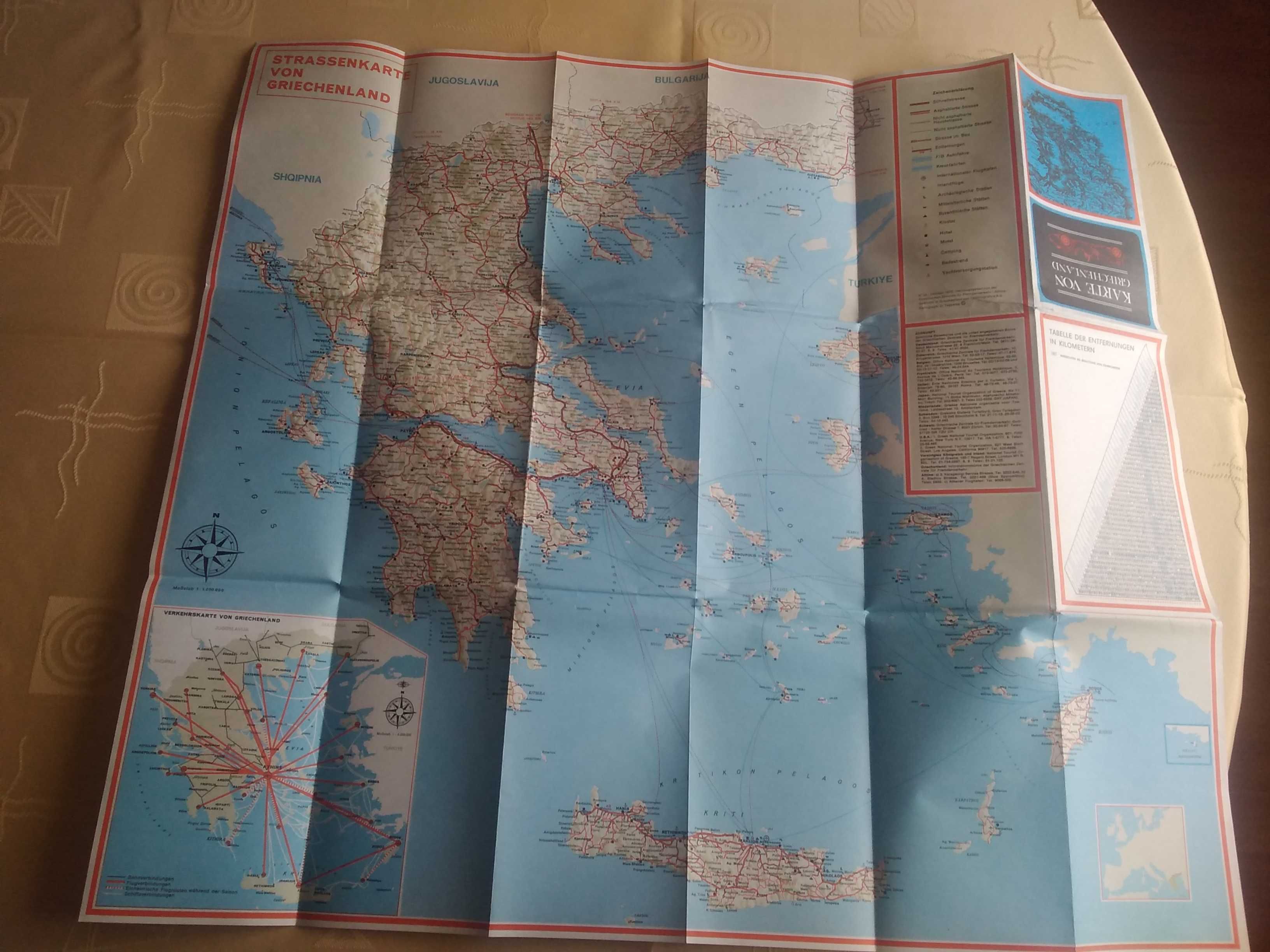 Mapa Grecji dla kolekcjonerów
