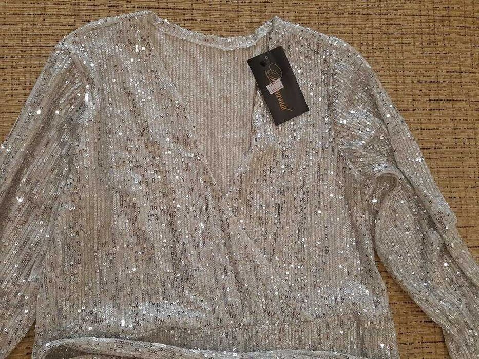 Комбінізон боді бодік шорти ромпер вечірний блискучий