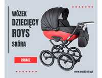 Wózek Dziecięcy Klasyczny Roys Retro Skóra 3w1 Wózki Dziecięce Fotelik