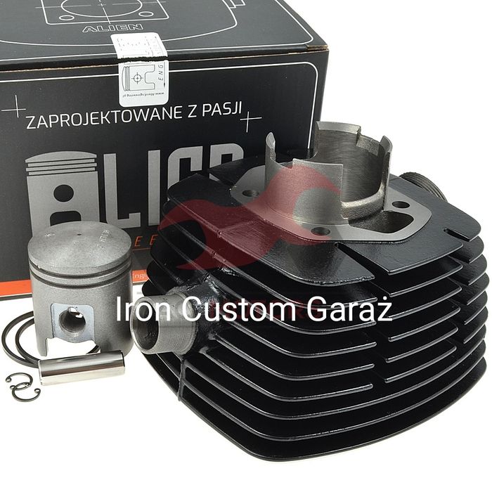 Najlepszy nowy cylinder WSK 125 Alien + tłok ( tłumik zapłon CDI wał )