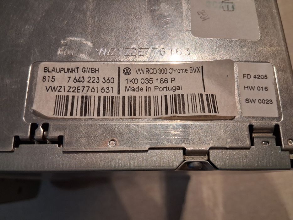 Radio samochodowe VW Volkswagen Touran 1 Golf 5