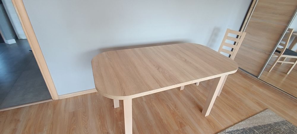 Stół rozkładany dąb sonoma + 6 krzeseł