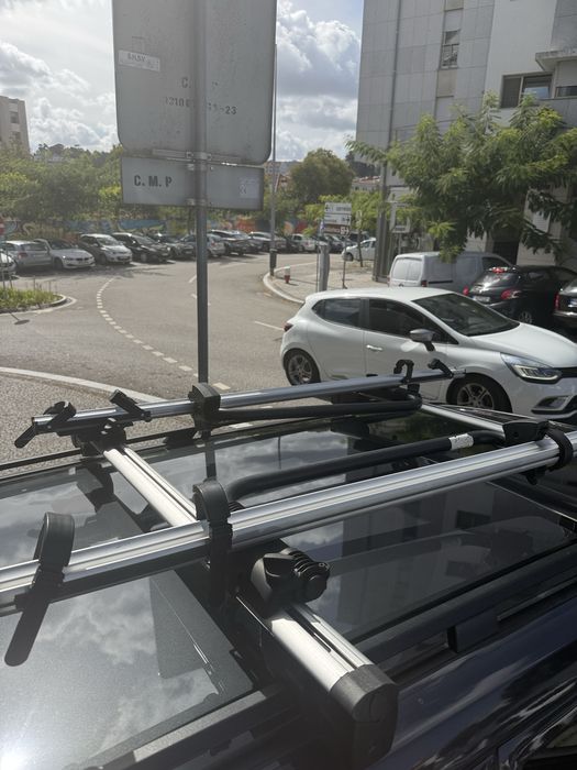 Barras tejadilho e suporte de bicicletas original Mercedes
