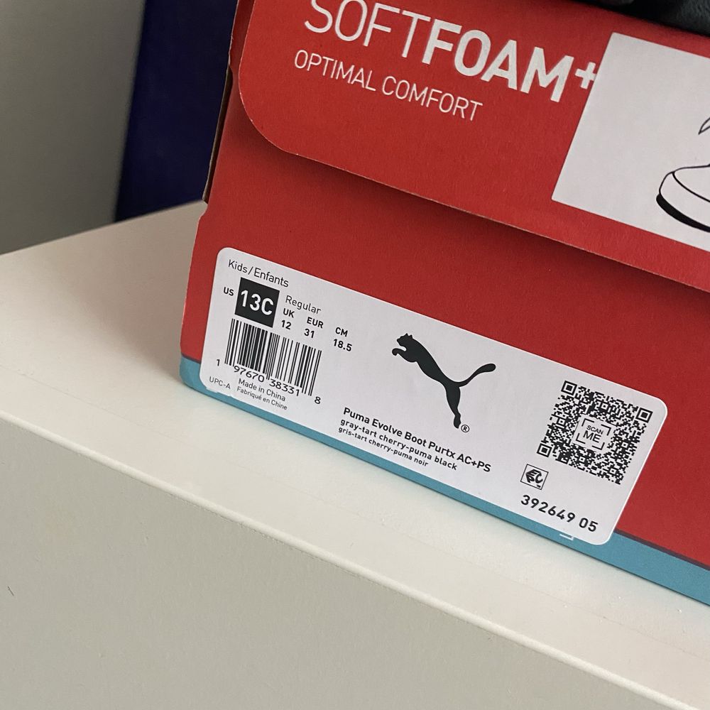 Ботинки  детские Puma оригинал US 13