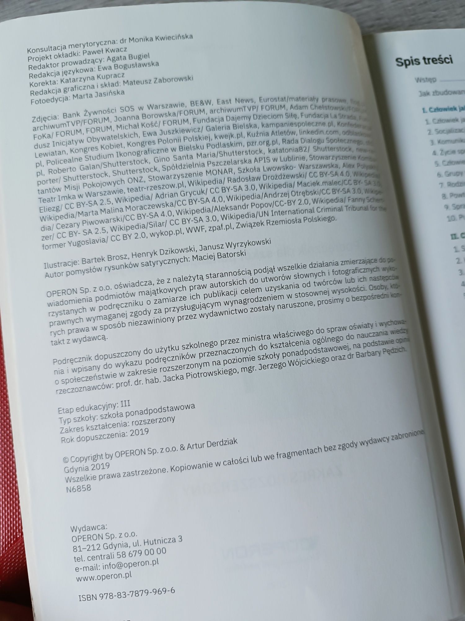 Wiedza o społeczeństwie zakres rozszerzony Wos OPERON
