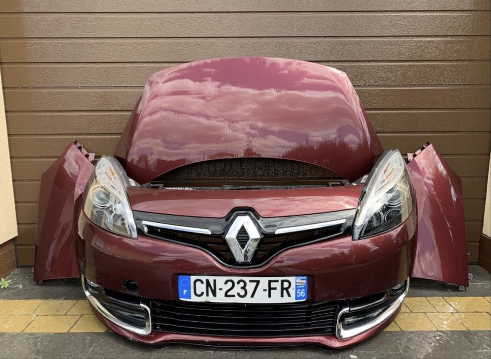 Бампер передний  капот Renault Scenic 3  2012- рейсталинг