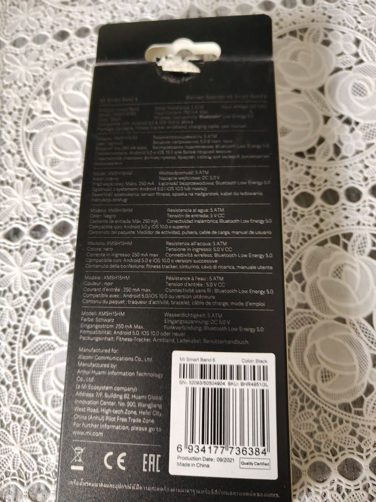 Opaska Mi band6.