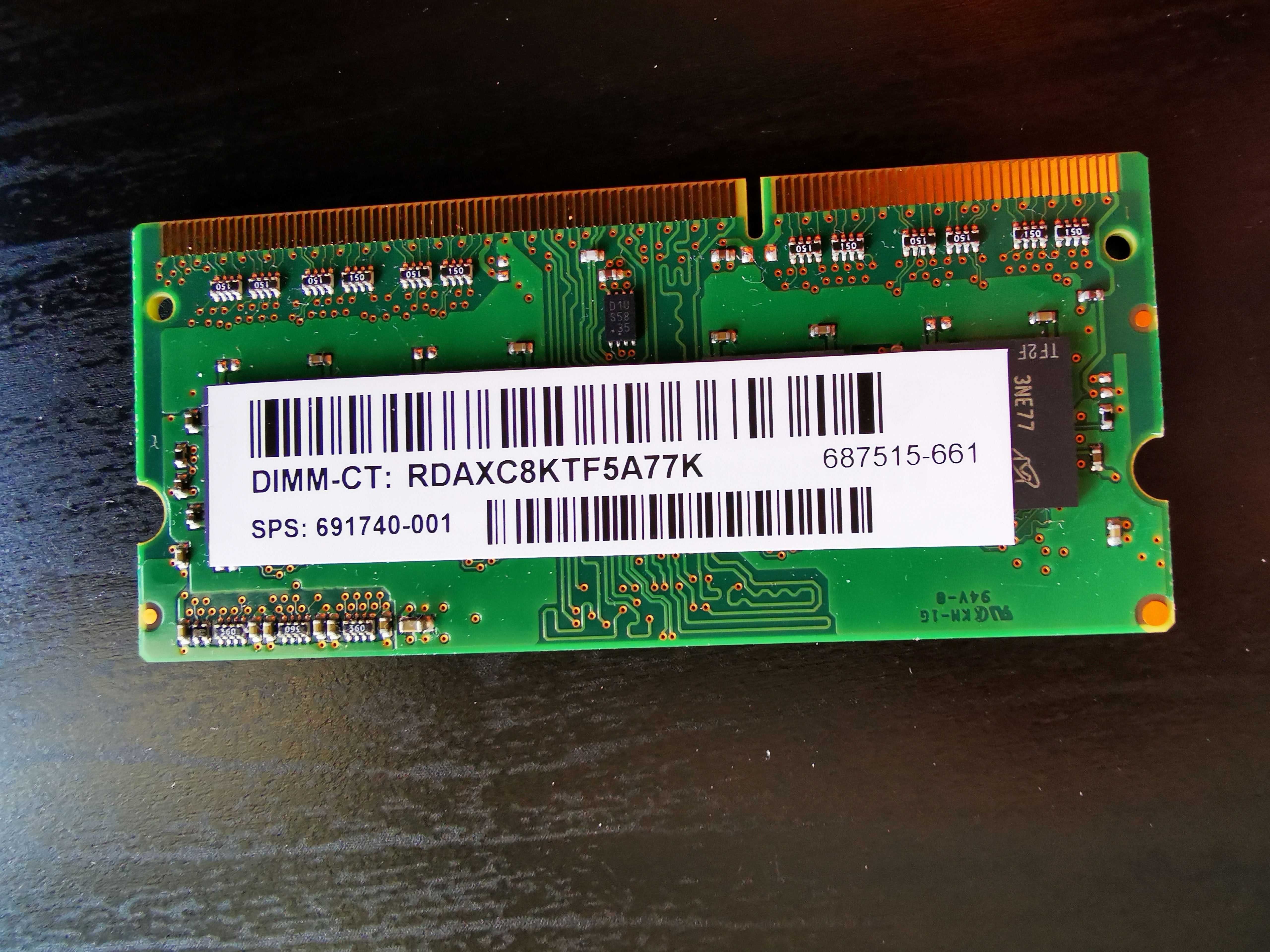 pamięć RAM do laptopa HP 4GB 1600MHz DDR3L 1.35V