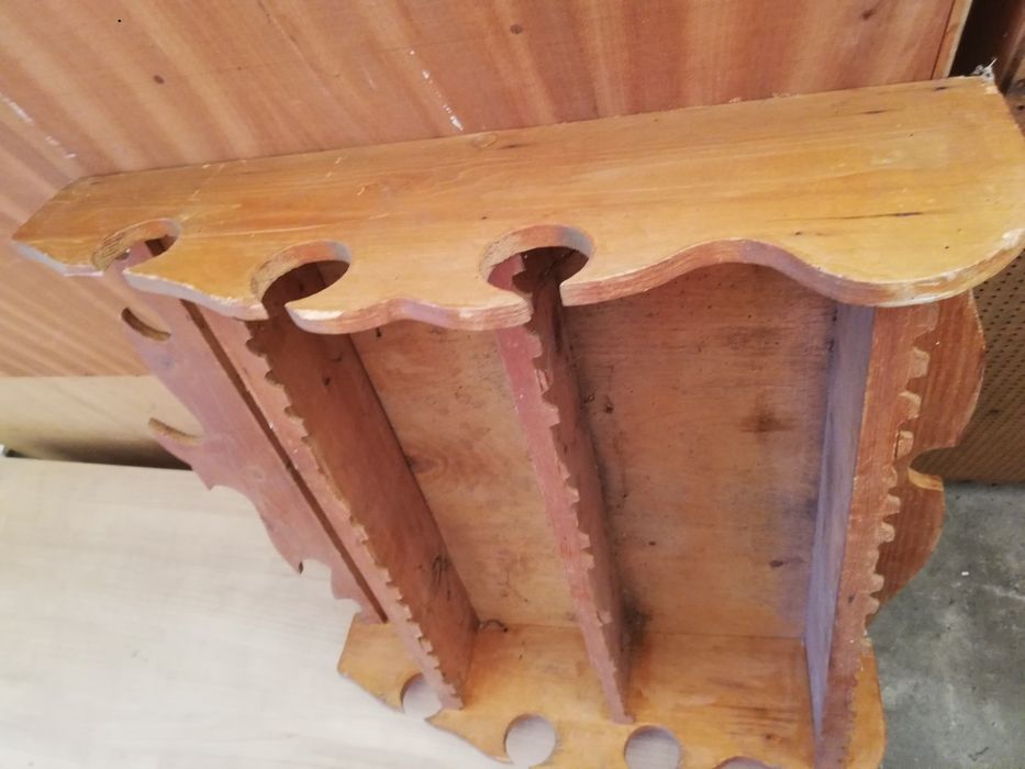 Półka sosnowa góralska drewniana