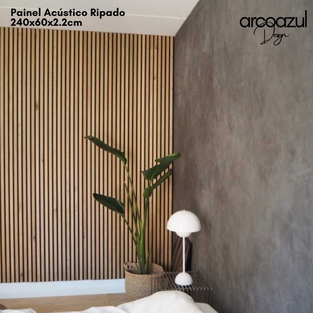 Painel Ripado Acustico decorativo - Várias Cores By Arcoazul Design