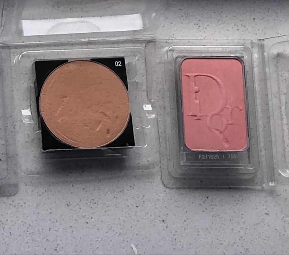 2 x Dior  puder do twarzy 02 03 bronzer