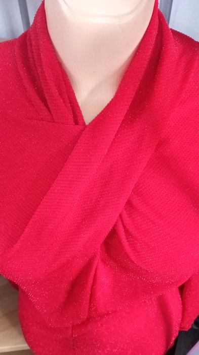 Sukienka czerwona mieniąca się wieczorowa sylwestrowa elegancka nowa