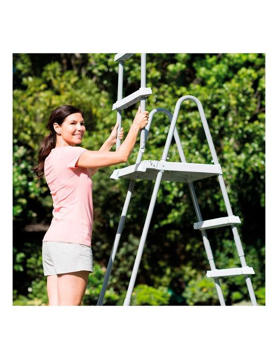 Intex Escada de Segurança 28077 – Para Piscinas Até 132 cm de Altura